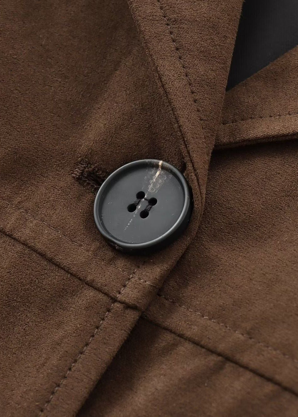 Veste Suédine Rétro Courte