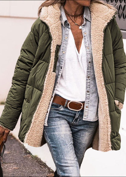 Veste Courte en Coton à Capuche