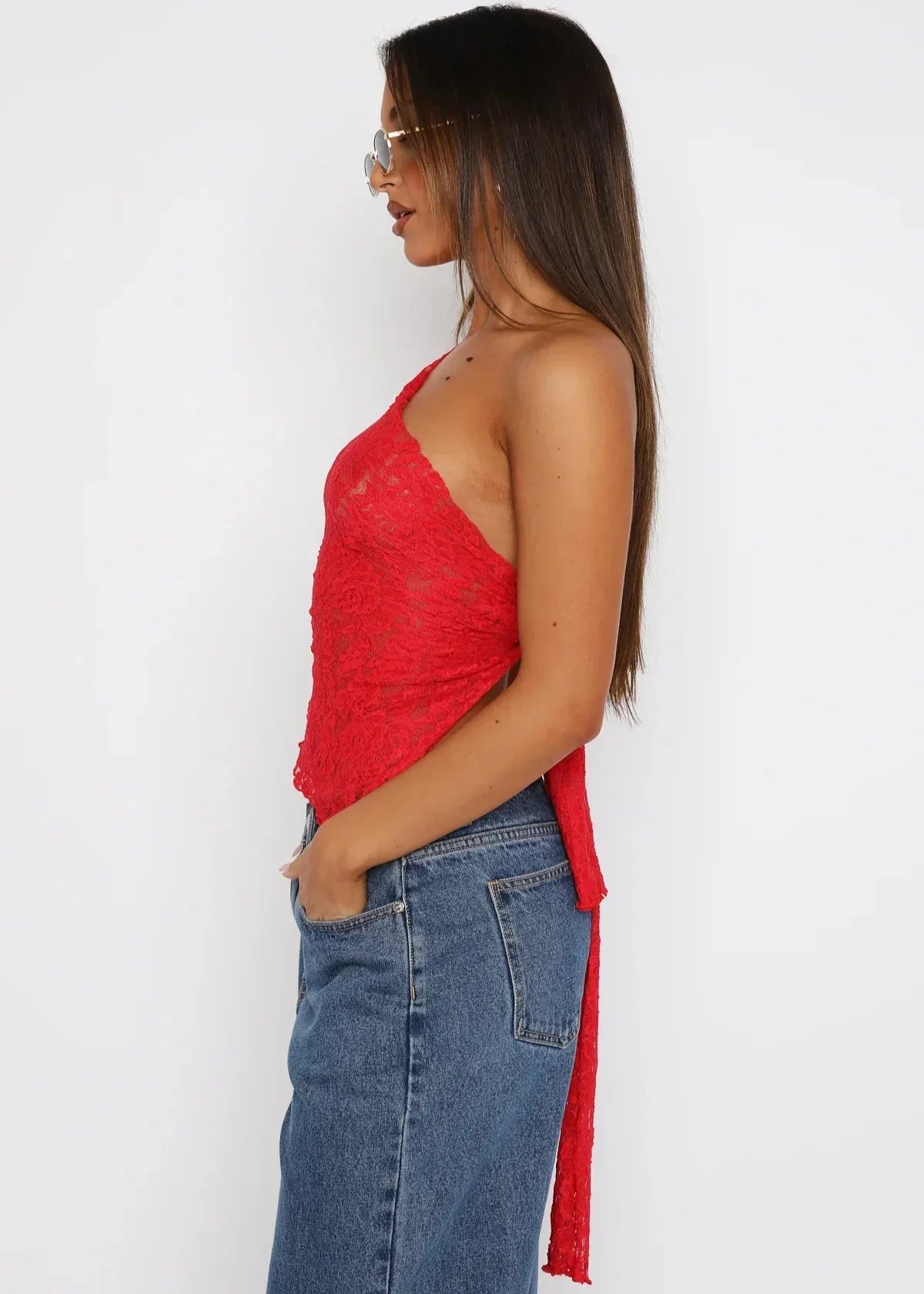 Sloped Neck top