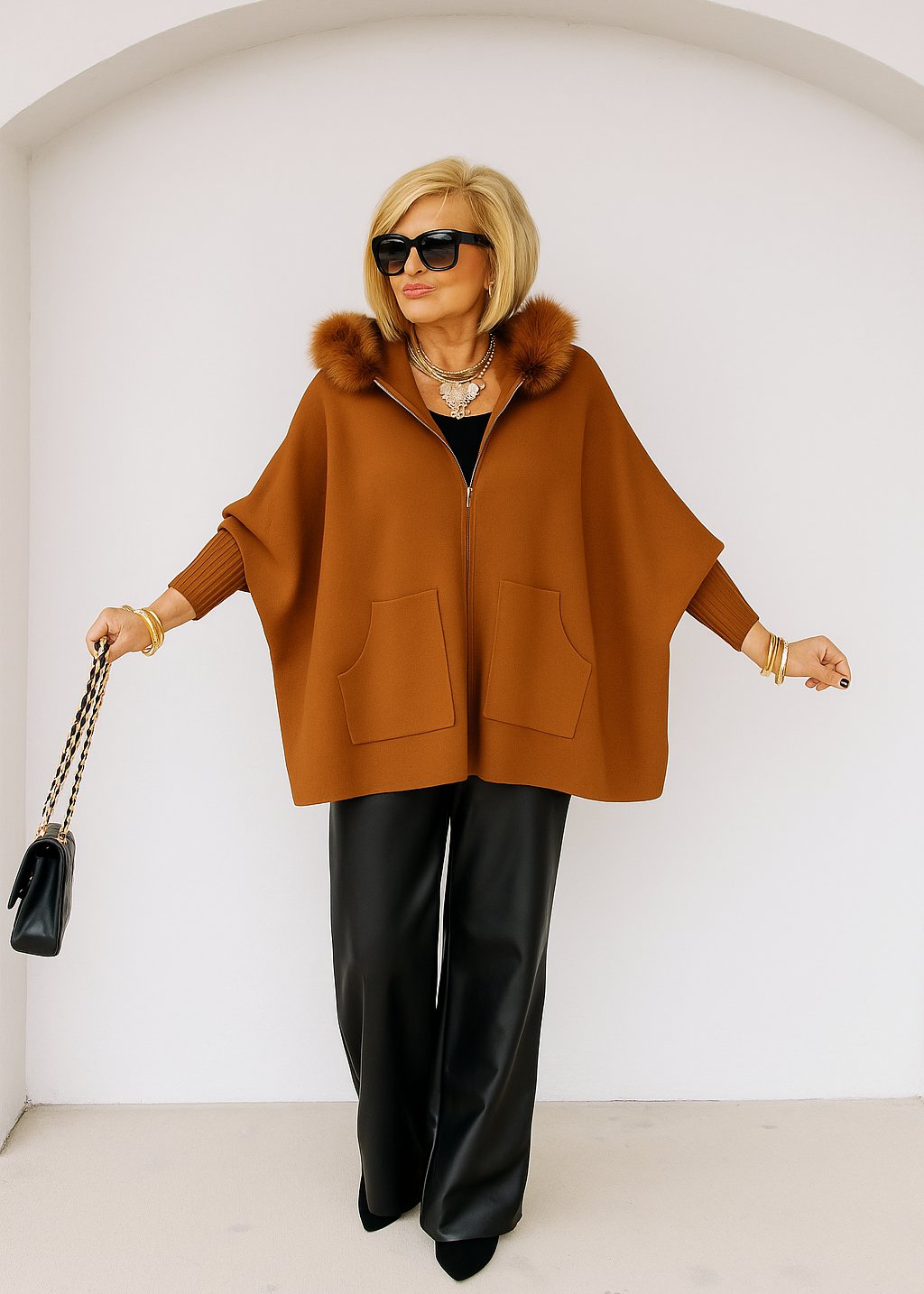 Cardigan à Capuche Chic