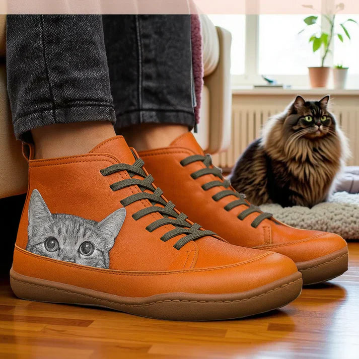 KittyKicks™ | Bottines Orthopédiques en Cuir